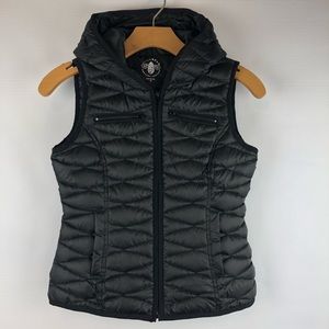 Sugarfly , girls down vest, size M-10, black, k